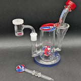 Grateful Dead x Pulsar RBR Glass Recycler Rig Set | 8.5"-Avernic Smoke Shop