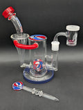 Grateful Dead x Pulsar RBR Glass Recycler Rig Set | 8.5"-Avernic Smoke Shop
