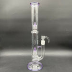 Greek Glass 16" Inline to Inverted 4 Tube-Avernic Smoke Shop