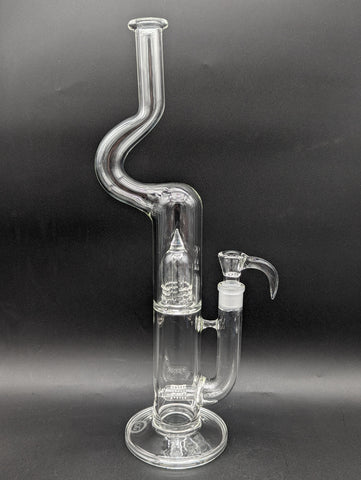 Greek Glass 17" Natty Neck Inline Dome