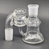 Greek Glass 18mm Ash Catcher w/ Splash Guard