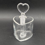 Greek Glass Heart Shaped Qtip & Iso Holder-Avernic Smoke Shop