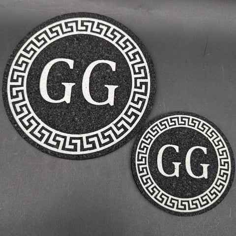 Greek Glass Round Mood Mats