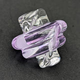 Greek Glass Slitted Spinner Cap-Avernic Smoke Shop