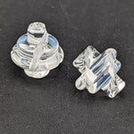 Greek Glass Slitted Spinner Cap-Avernic Smoke Shop
