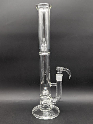 Greek Glass Threeline to 360 Grid Cap Tube w/ Opal