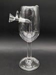 Greek Glass Wine Glass Bubbler-Avernic Smoke Shop