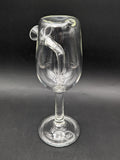 Greek Glass Wine Glass Bubbler-Avernic Smoke Shop