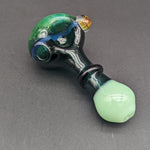 Green Honeycomb Spoon Pipe - Reading Glass Militia