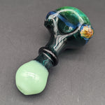 Green Honeycomb Spoon Pipe - Reading Glass Militia