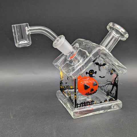 Halloween House Glass Dab Rig | 4.5"