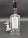 Hard Liquor Glass Water Pipe | 8.75" | 14mm F-Avernic Smoke Shop