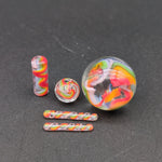 Heady Glass Slurper Marble and Pill Sets - LLG