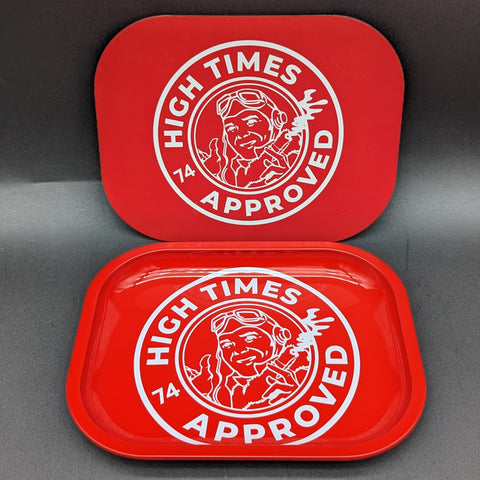 High Times® x Pulsar Mini Metal Rolling Tray w/ Lid | High Times® Approved | 7" x 5.5"