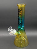Hittn Glass 10" Multi Color Beaker Bongs