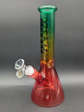 Hittn Glass 10" Multi Color Beaker Bongs