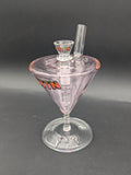 Hittn Glass 6" Martini Glass Bubbler-Avernic Smoke Shop
