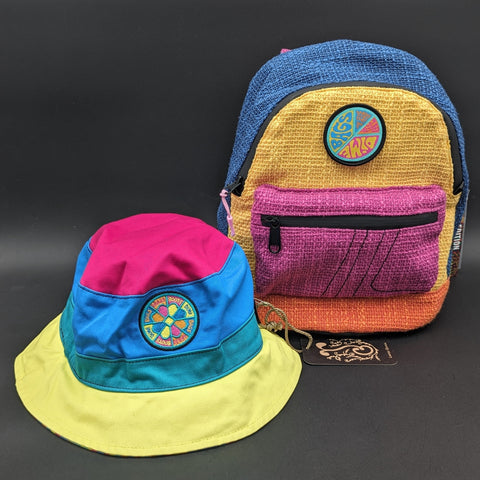 Hyperpop Reversible Mini Backpack + Bucket Hat Set - Grassroots Collab