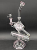 Inception Cube Water Pipe - 10.5" | 14mm-Avernic Smoke Shop