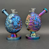 Iridescent Dragon Egg Bubbler 6"