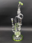 Lookah Glass Spiral Recycler Water Pipe | 14.75"