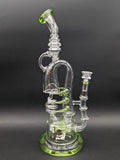 Lookah Glass Spiral Recycler Water Pipe | 14.75"