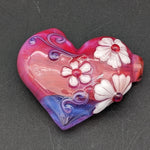 Lyric Glass - Heart Pipe w/ Cherry Blossoms