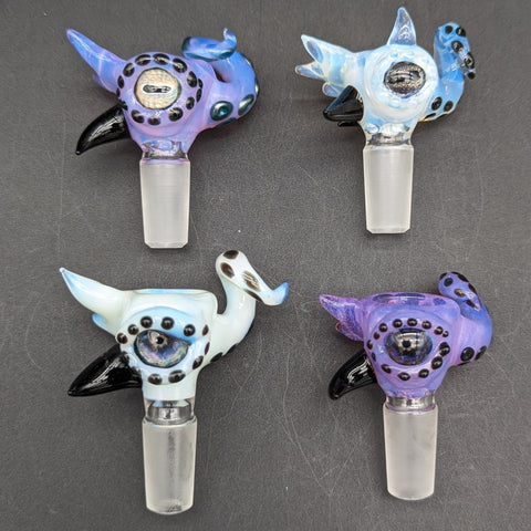 Mako Glass 14mm Octopus Bowl Slides-Avernic Smoke Shop