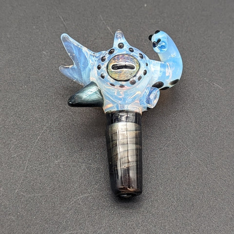 Mako Glass 14mm Octopus Slide 1 Hole-Avernic Smoke Shop