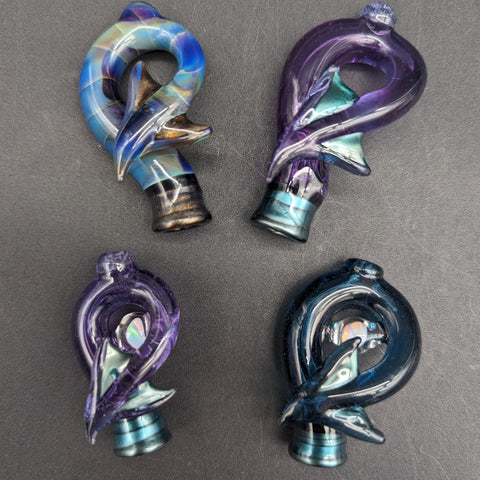 Mako Glass Puffco Pivot Mouthpiece | Dragon Tail-Avernic Smoke Shop