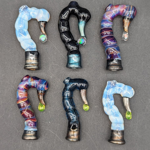 Mako Glass Puffco Pivot Mouthpiece | Scorpion Tail-Avernic Smoke Shop