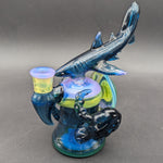Mako Glass Shark Shredder Dab Rig-Avernic Smoke Shop