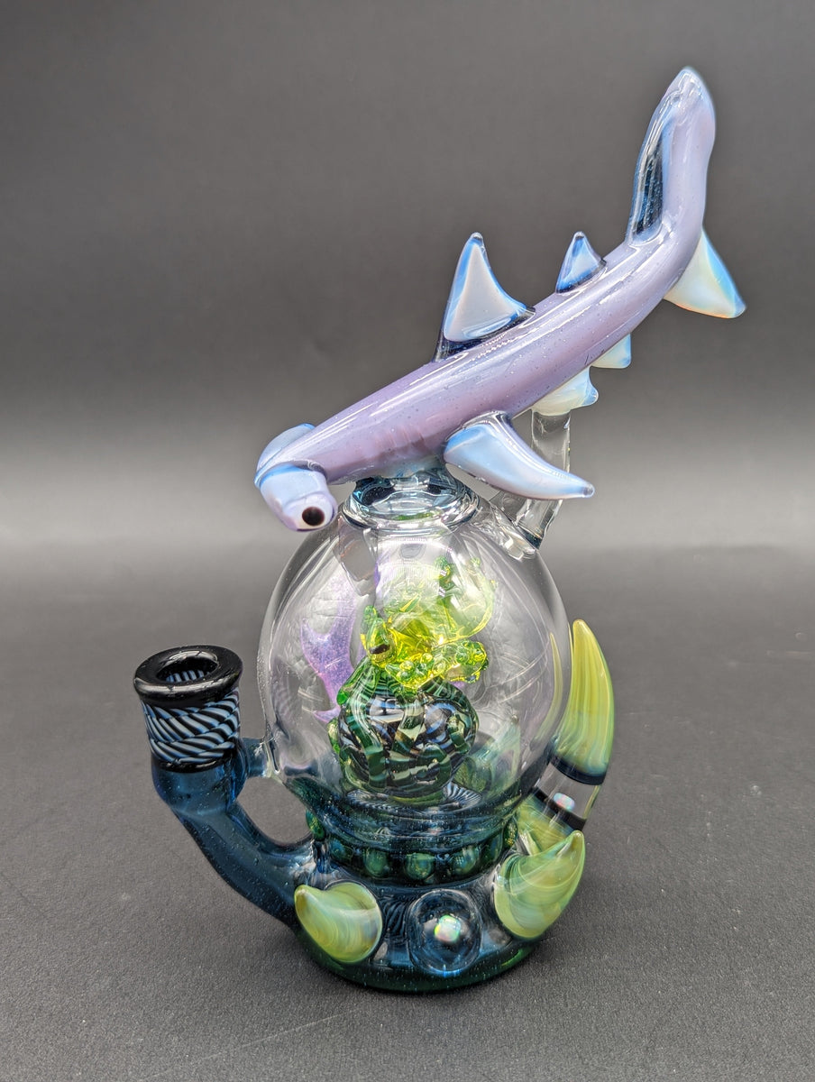 Uv Dab Rigs Mako Glass UV Hammerhead Octopus Dab Rig – Avernic Smoke Shop