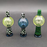 Mako Glass Worked Bubble Caps-Avernic Smoke Shop