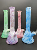 Marbled Color Glass Beaker Bongs
