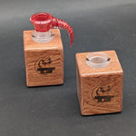 Midnight Glass - 1 Piece Wooden 18mm Slide Holders-Avernic Smoke Shop