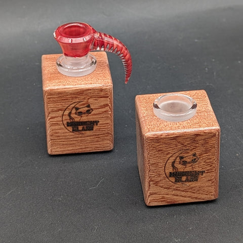 Midnight Glass - 1 Piece Wooden 18mm Slide Holders-Avernic Smoke Shop