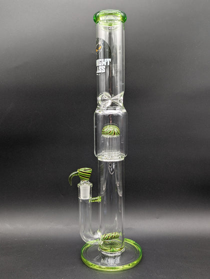 Midnight Glass 18" Worked Dual Perc Bong-Avernic Smoke Shop