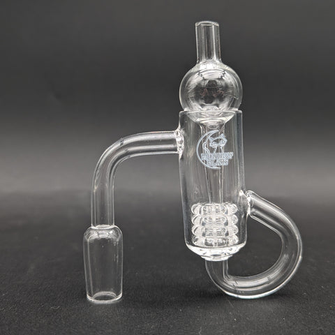 Midnight Quartz Diamond Knot Loop Banger