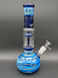 Milky Fade Beaker w/ Tree Perc | 11"-Avernic Smoke Shop