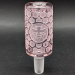 Milkyway Glass Bee Hive Pink Long Bowl-Avernic Smoke Shop