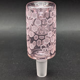 Milkyway Glass Bee Hive Pink Long Bowl-Avernic Smoke Shop