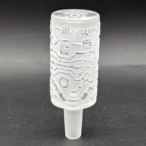 Milkyway Glass Circuitboard Clear Long Bowl-Avernic Smoke Shop