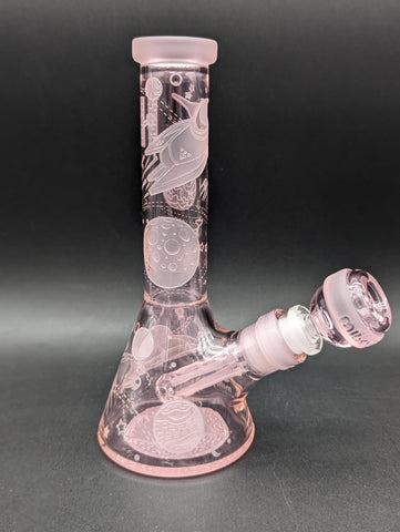 Milkyway Glass Space Odyssey 8" Beaker - Pink