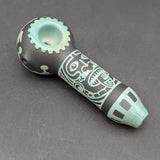 Milkyway  "Mayan Face" in Color Hand Pipe-Avernic Smoke Shop