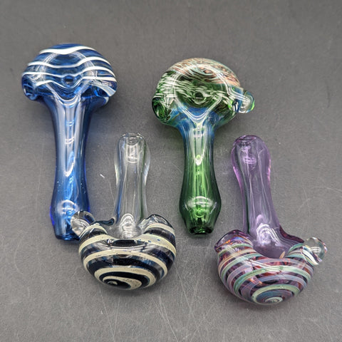 Mini Spiral Spoon Pipes - Reading Glass Militia