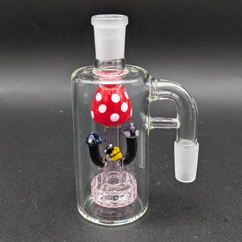 Mushroom Ash Catcher w/ Showerhead Perc 14mm 90 Degrees