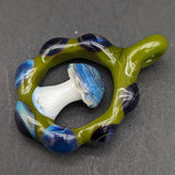 Mushroom Circlet Glass Pendant - By Homie G Glass