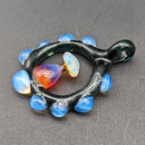 Mushroom Circlet Glass Pendant - By Homie G Glass