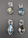 Mushroom Teardrop Pendants - Reading Glass Militia